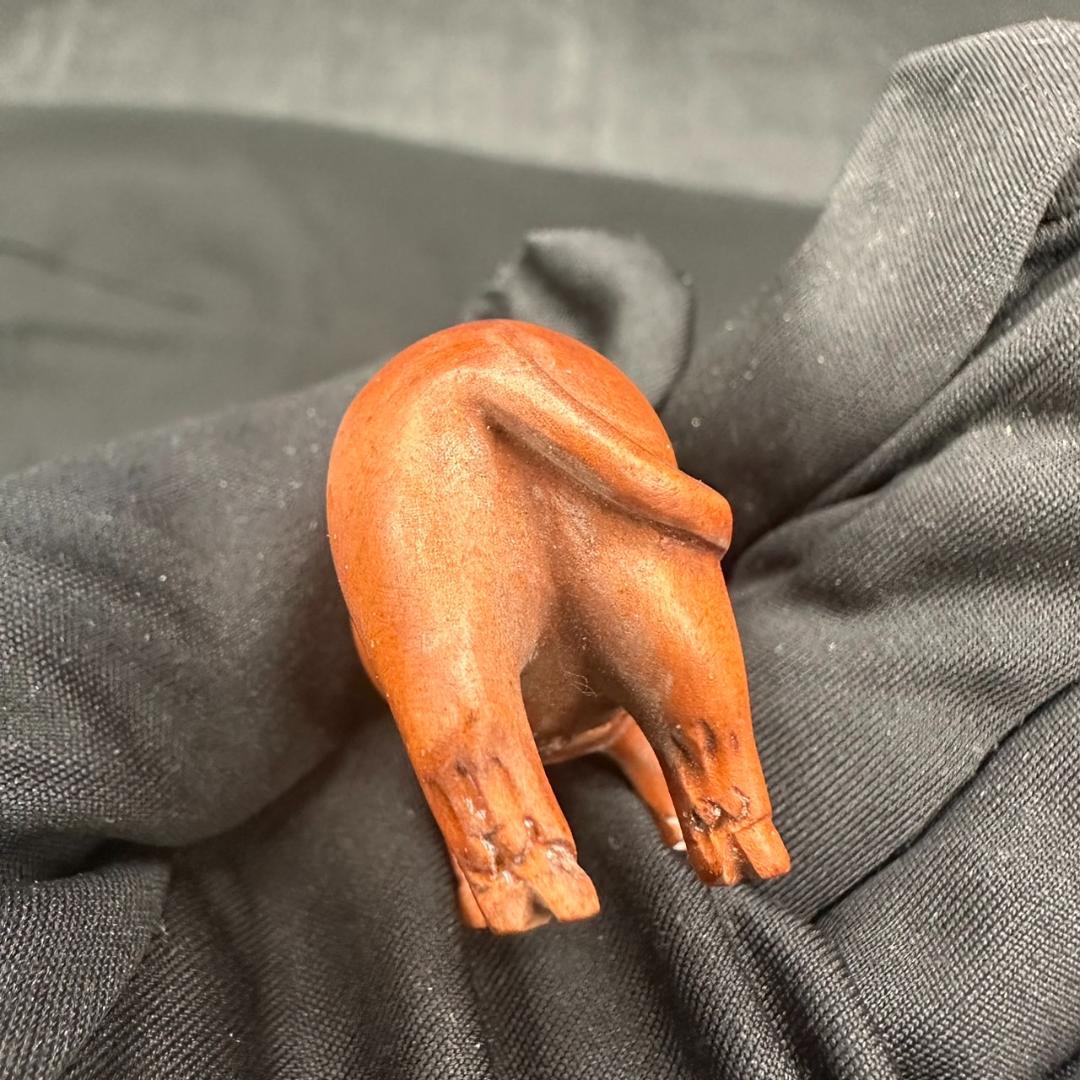 アンティーク 水牛の根付け骨董