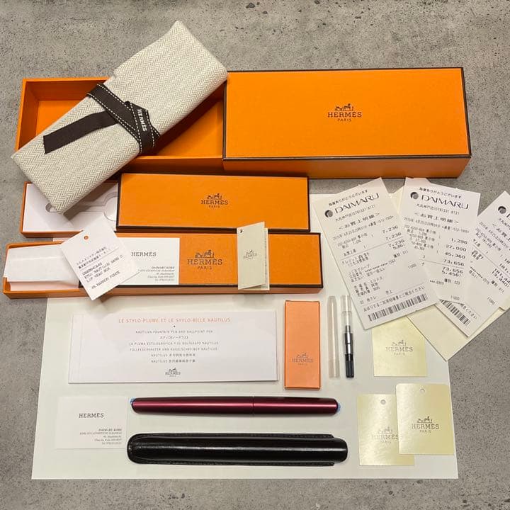 ☆ エルメス 万年筆 専用ペンケース付 ☆ スティロ・ノーチラス