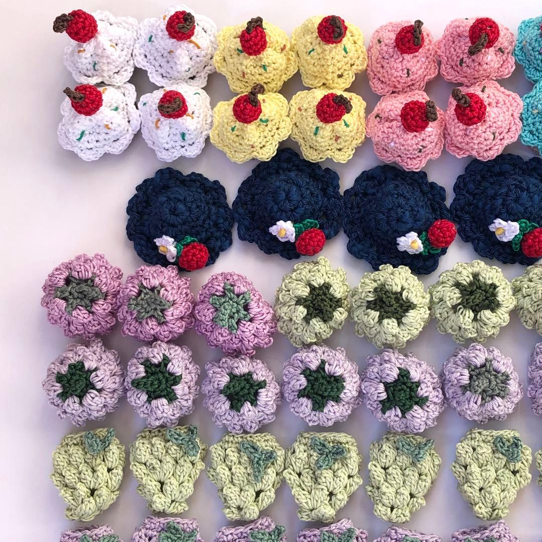 tulip★ハンドメイドパーツ★かぎ針編み♪色々