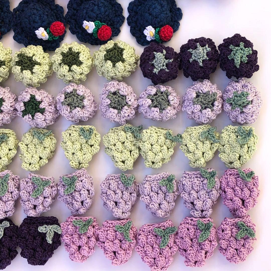 tulip★ハンドメイドパーツ★かぎ針編み♪色々