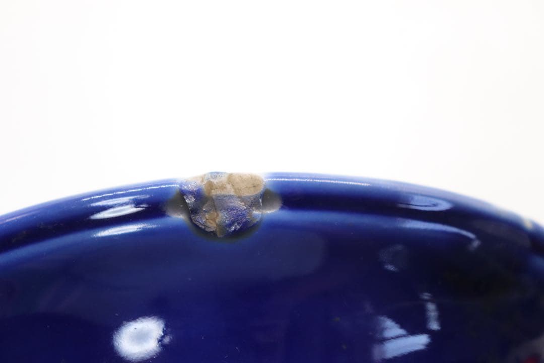 岐No18 中国　清時代　瑠璃釉松竹梅紋高足器　送料込み0503