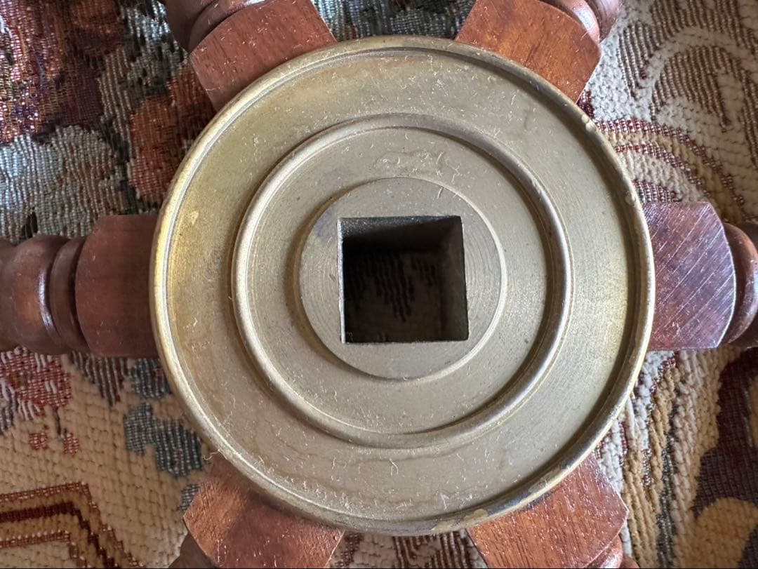 ヴィンテージ木製舵輪（日本郵船）実物使用品.