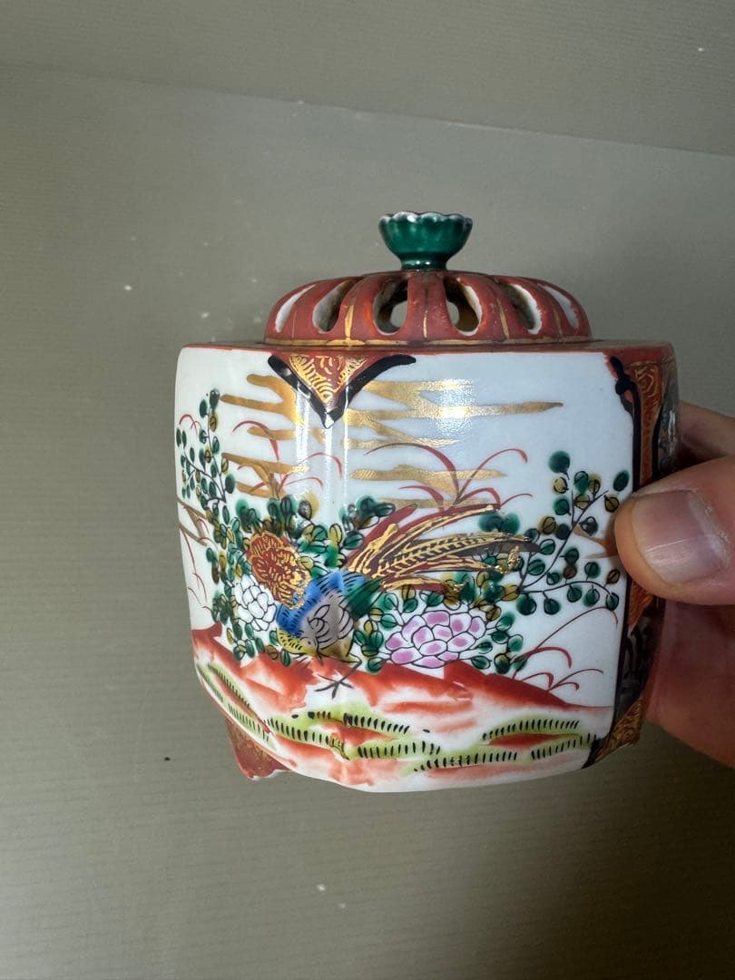 2477 九谷焼 庄三 香炉