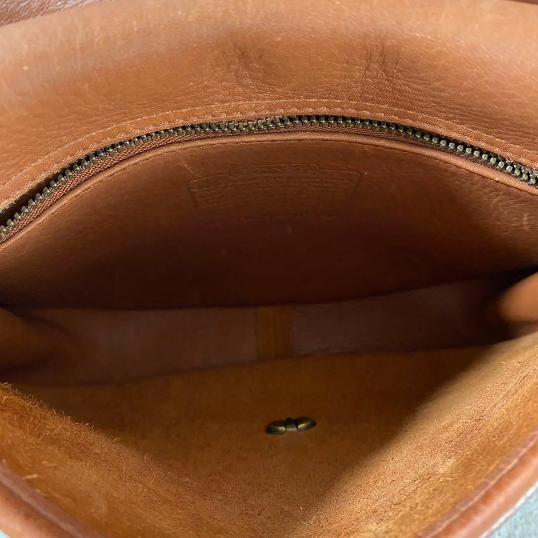 希少　オールドコーチ ショルダーバッグ 9014 ターンロック 茶 ビンテージ