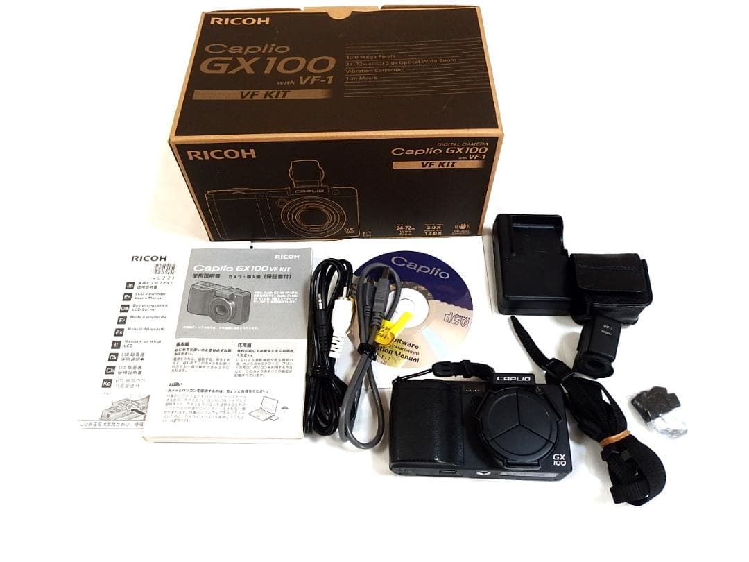 RICOH Caplio GX100 with VF-1 VFキット デジカメ Ricoh Caplio GX100