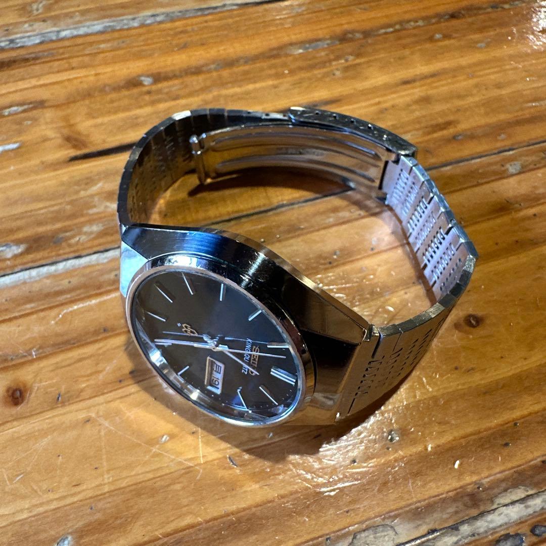 SEIKO キングクォーツ　腕時計 ブルー　稼動品　4823-8010 美品