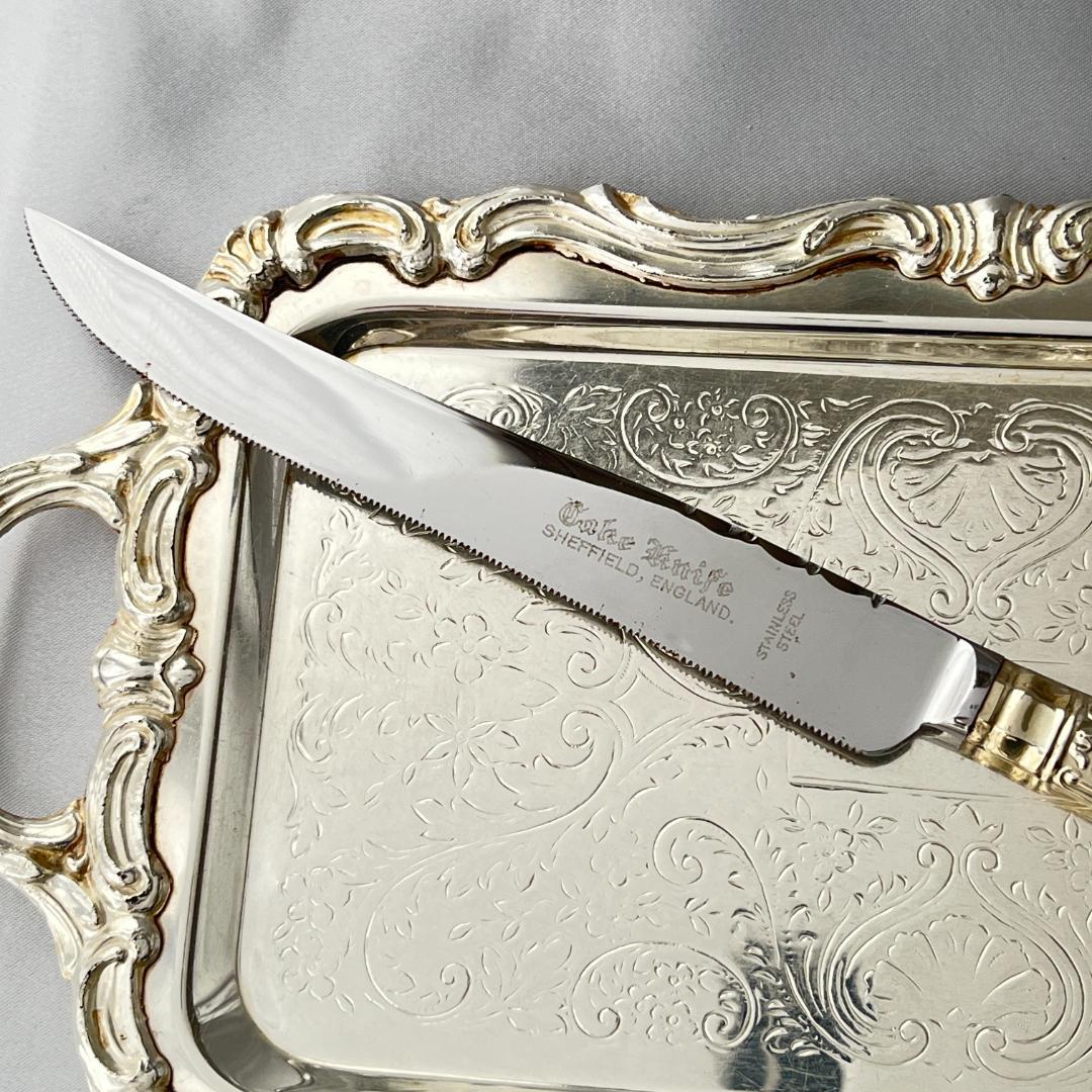 Harrison Brothers】【純銀ハンドル】キングス サーバーナイフ