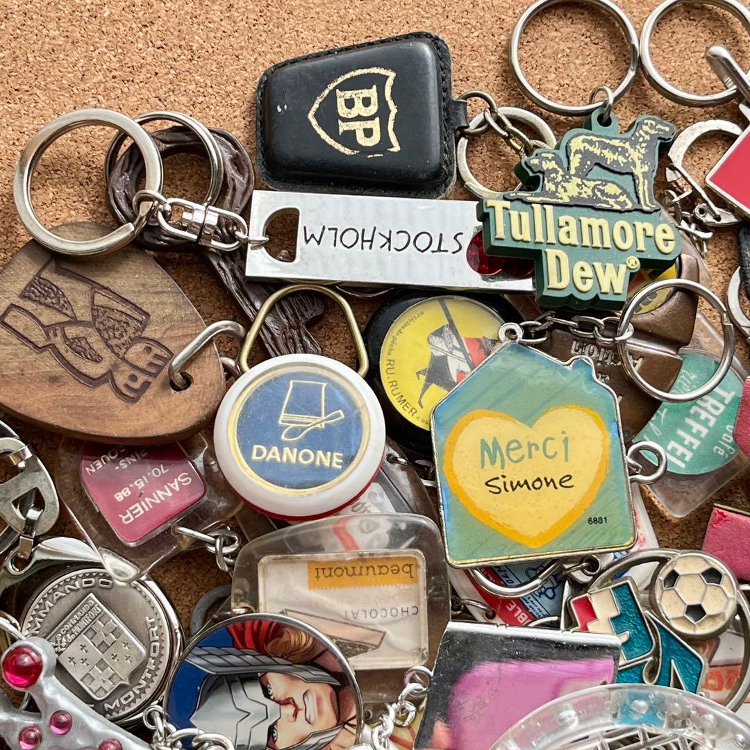 集めたくなる フレンチキーホルダー 50個セット フランス ヴィンテージ