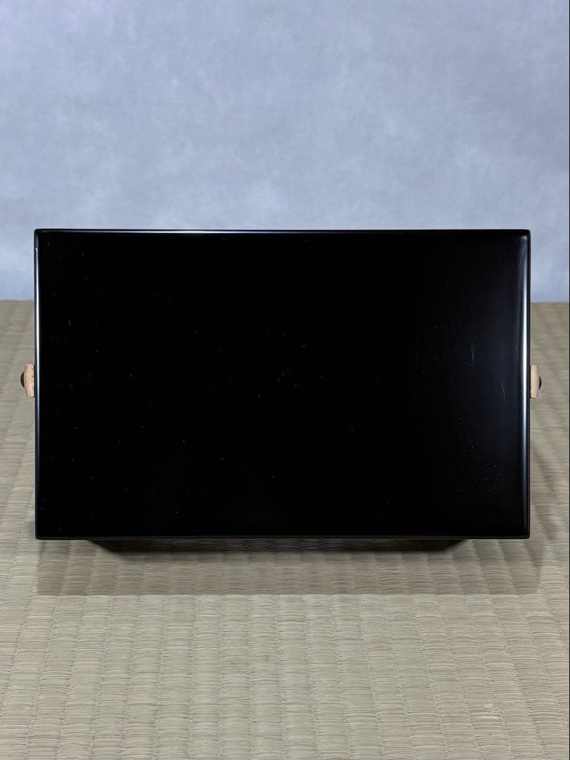 山中塗 塗師 二代 助田宗明造 竹手付 煙草盆 美品 共箱 茶道具 送料込