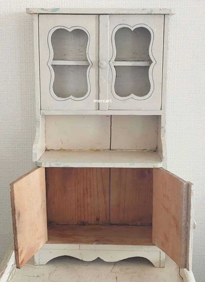 ドールキャビネット フランスアンティーク カップボード ディネット