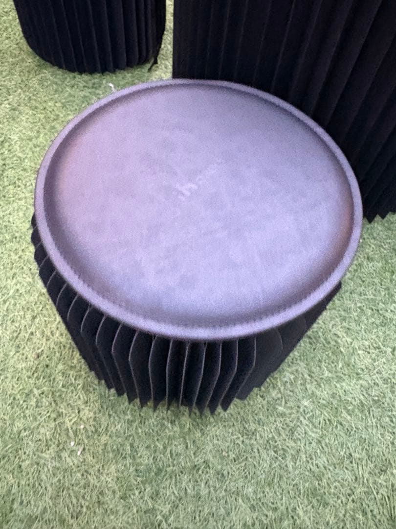 ihpaperアコーディオンペーパースツールセット、屋内外両使い可能折り畳み式