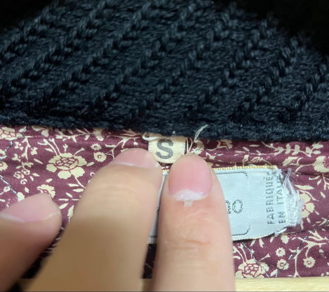 90s VALENTINO イタリア製 ウールニットブルゾン ブラック - メルカリ