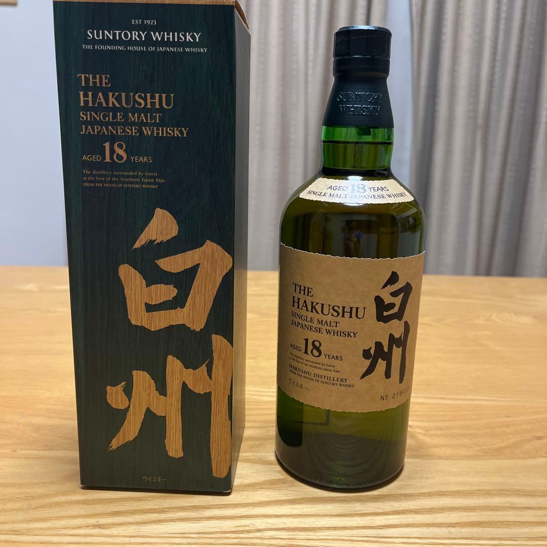 未開栓】サントリー白州18年 ウイスキー 700ml 箱付きの通販はau PAY