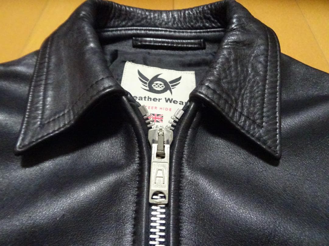 美品☆666シングルライダース34黒ブラックステアハイドSサイズ - メルカリ