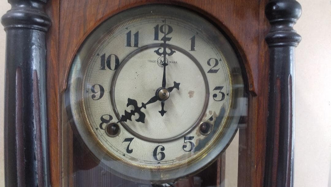 古い柱時計 ⑬