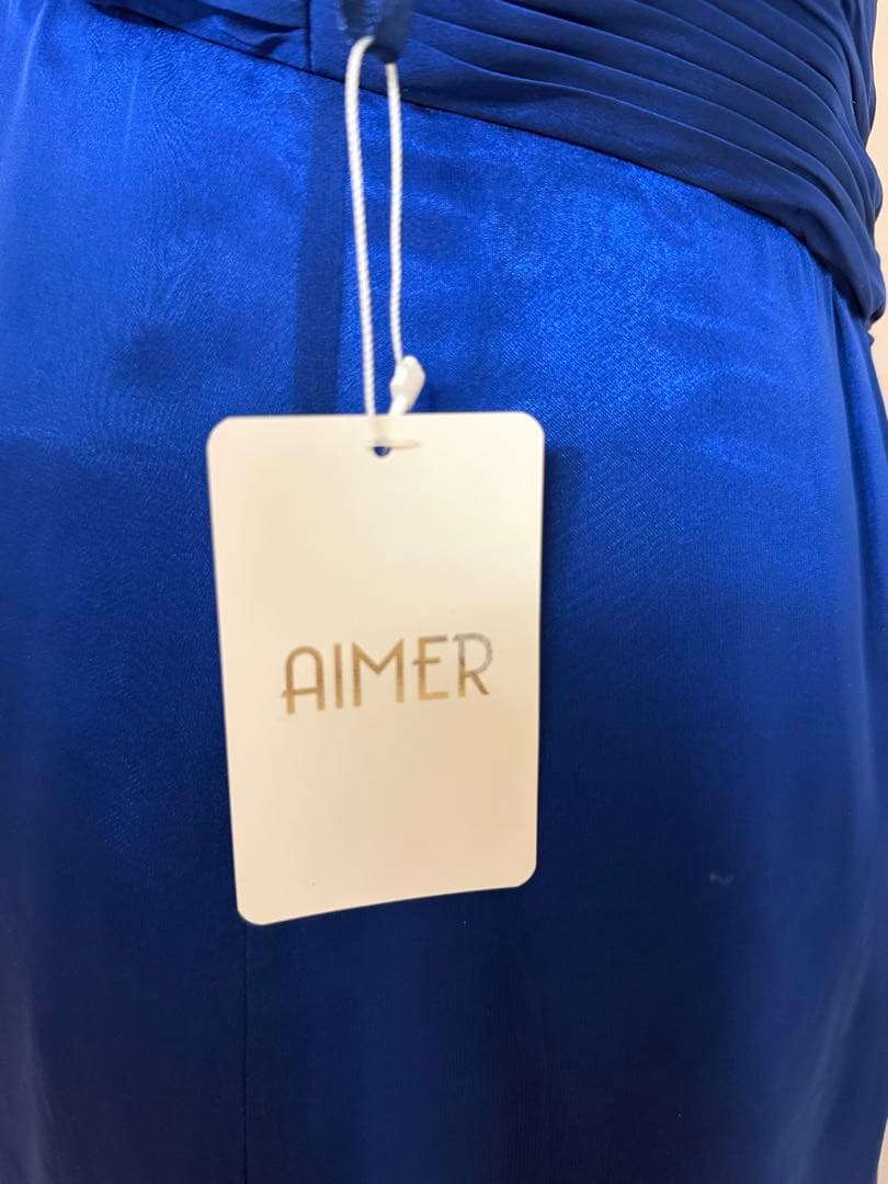 新品【AIMER】Aラインロングドレス 演奏会ステージ パーティードレスM