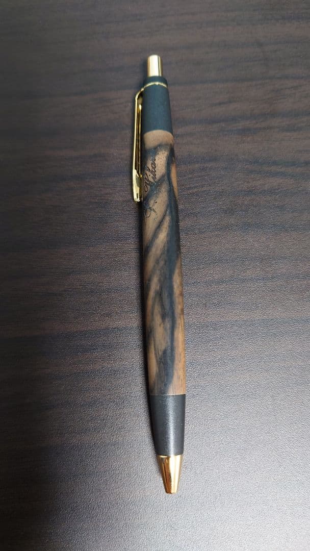 野原工芸 超特上黒柿孔雀杢 シャープペンシル