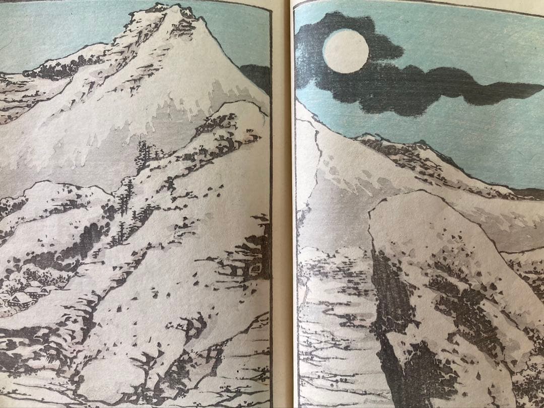 葛飾北斎　「北斎画譜」　上・中・下三編 木版画 3冊揃い