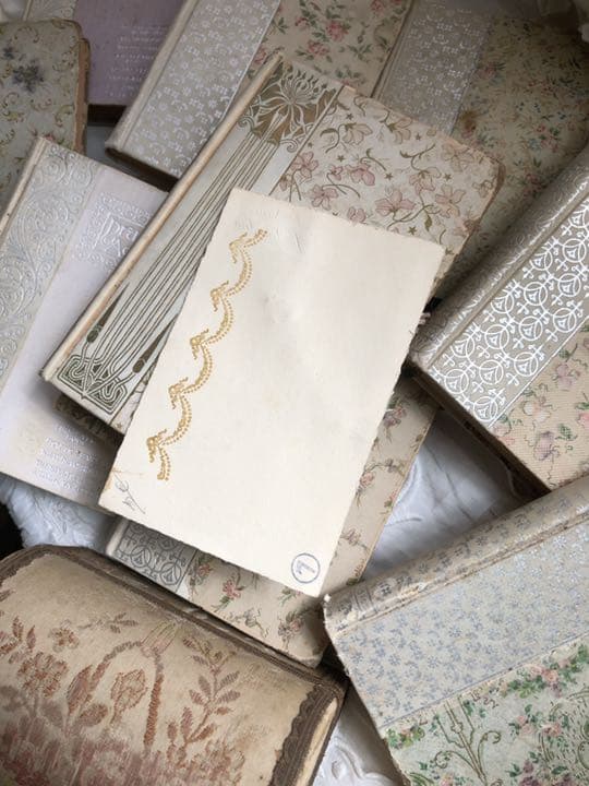 フランスアンティーク ボネ カード ピンク - メルカリ