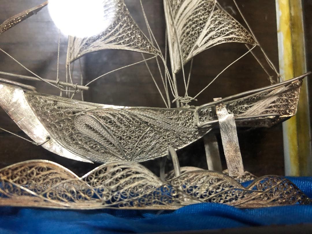 銀製 船飾り
