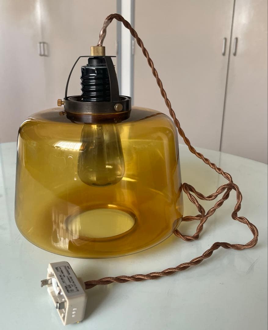 unico ウニコ アプロス ペンダントランプ アンバーガラス ヴィンテージ