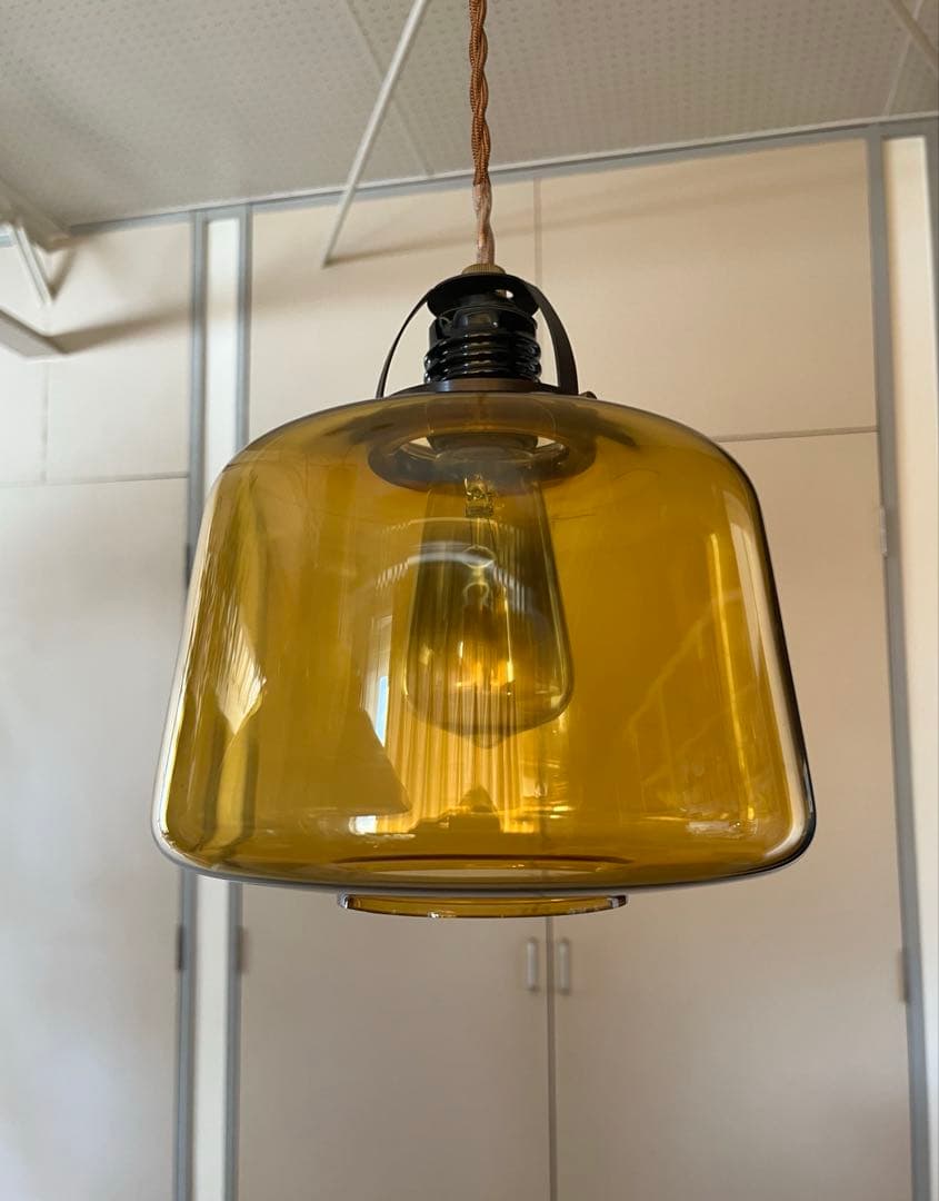 unico ウニコ アプロス ペンダントランプ アンバーガラス ヴィンテージ
