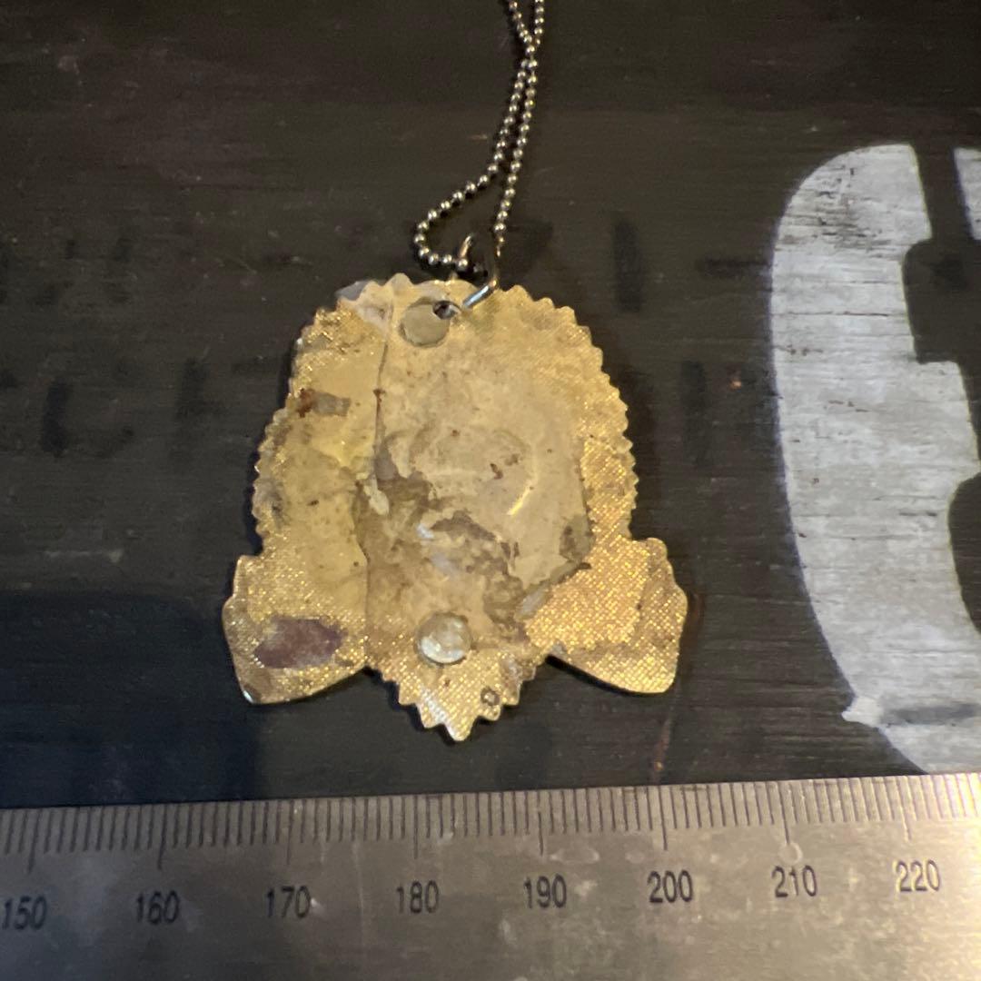 70年代　ビンテージハーレー　スカルペンダントトップ　スカルウイング