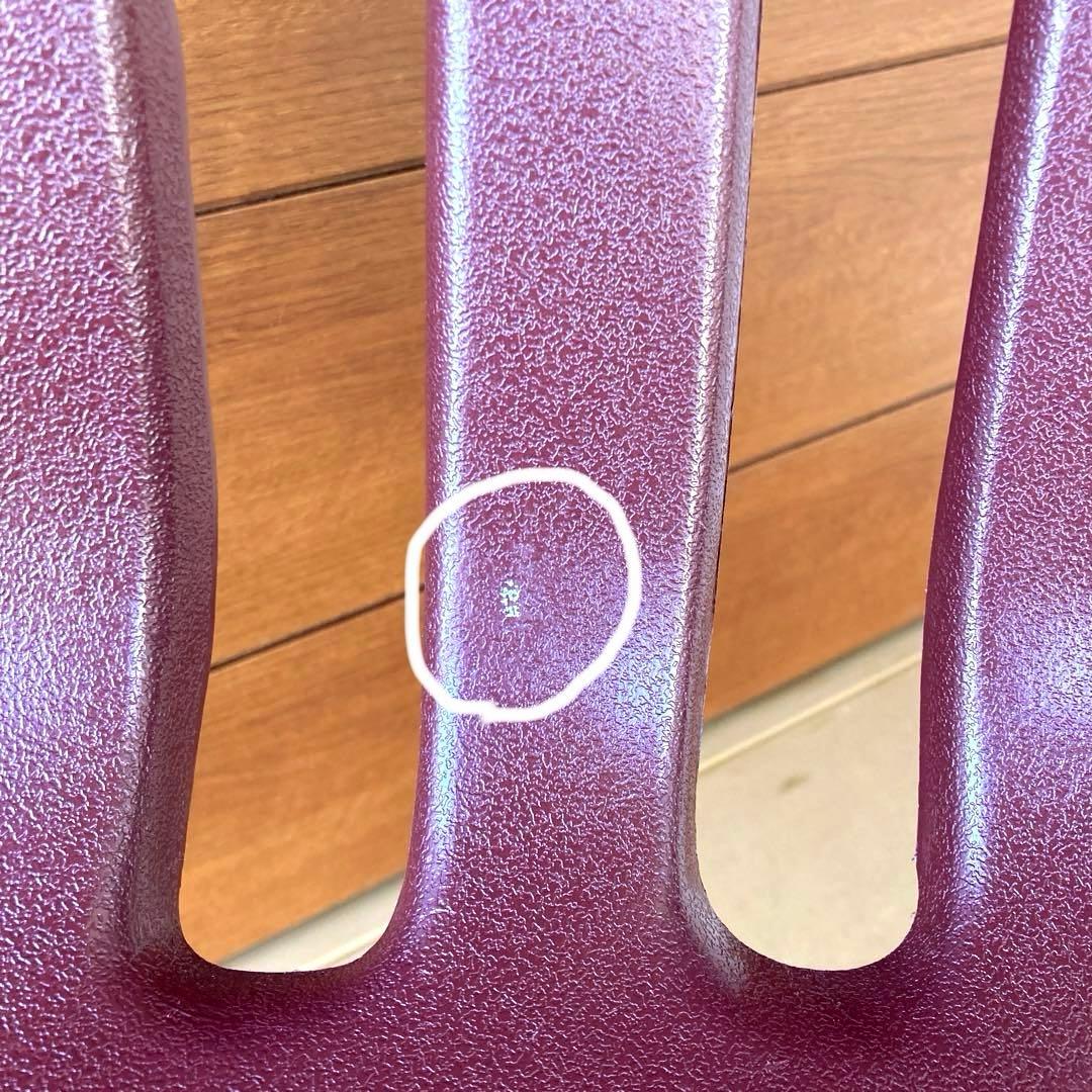 【Tks】①VIRCO社製 スタッキングチェア 4脚セット