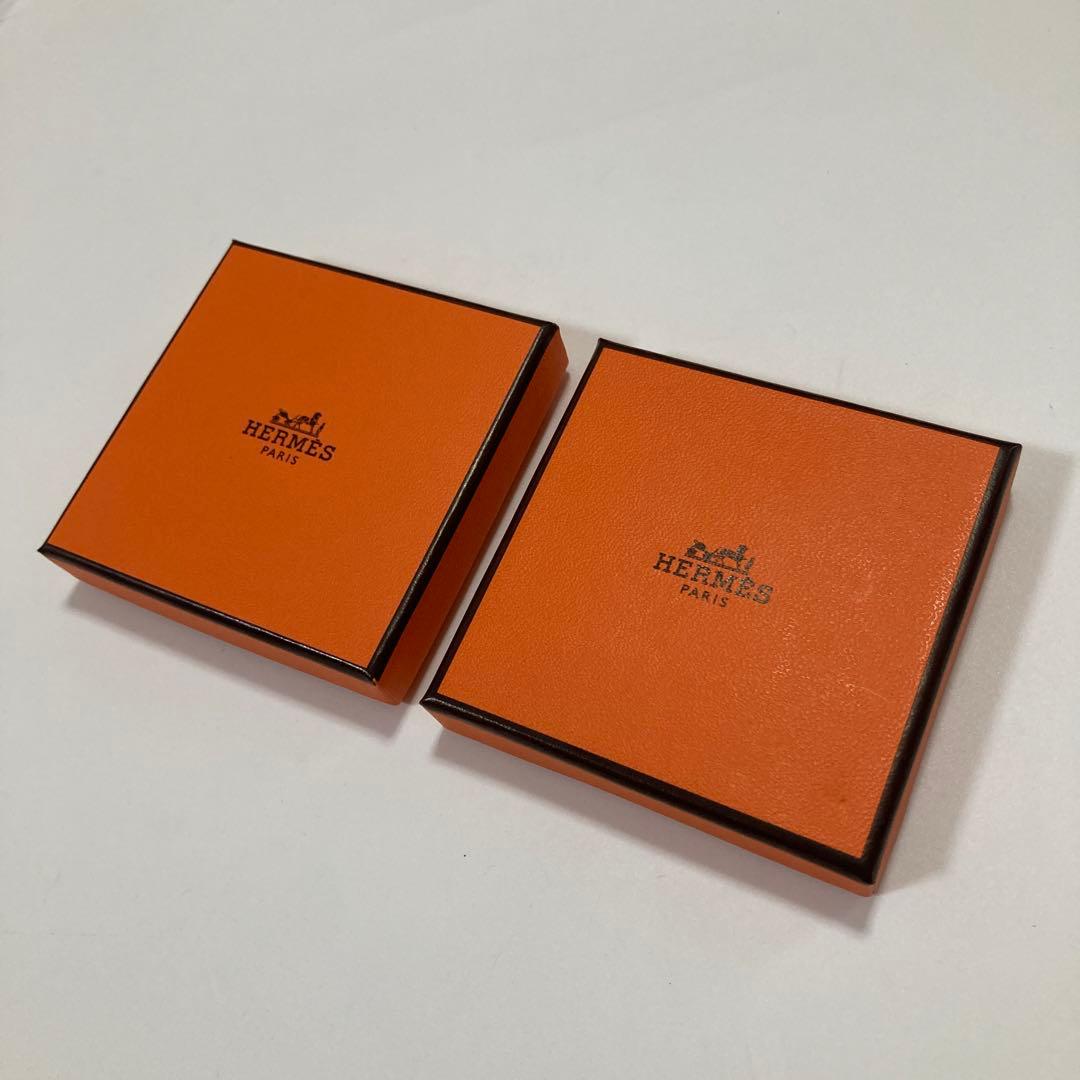 美品 エルメス アクセサリー入れ 保存袋 空箱 2個セット ミニサイズ