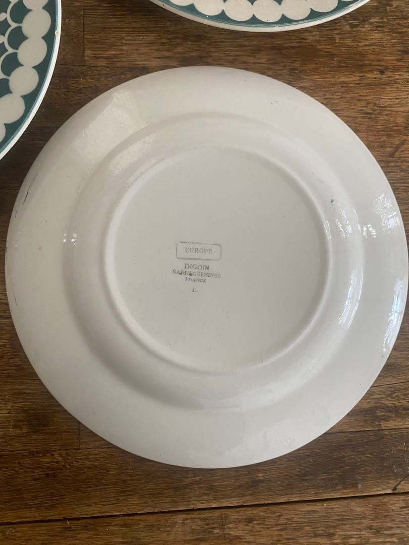 ‼️希少‼️フレンチアンティークDIGOINディゴワンサルグミンヌプレート3枚セット