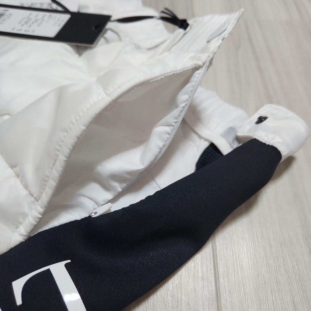 新品未使用☆LUXEAKMPLUS☆ゴルフサイドロゴ中綿セットアップM黒白