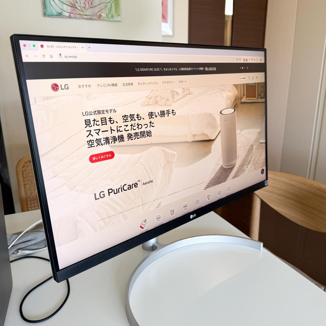 LG ディスプレイ モニター本体 USB-C対応 27UK850-W N1105397