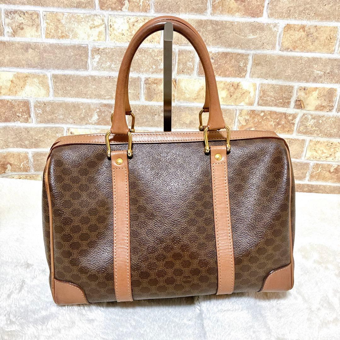 CELINE ハンドバッグ マカダム ボストン ヴィンテージ セリーヌ