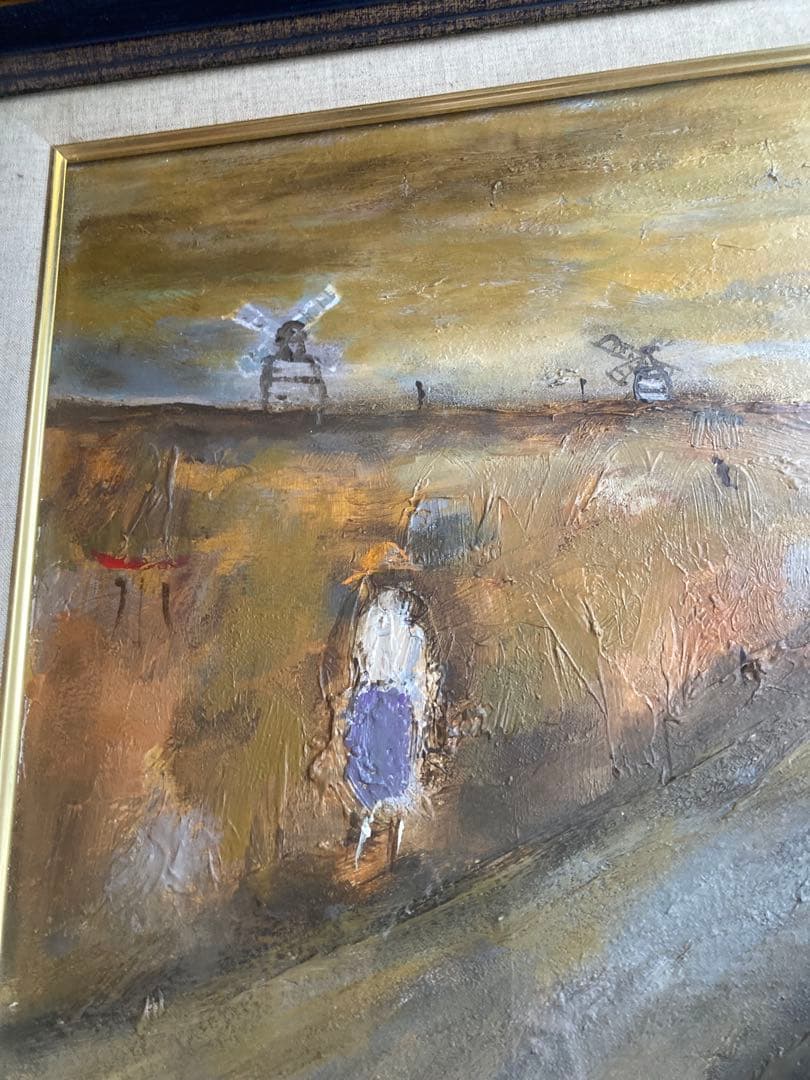 織田広喜（織田廣喜？）油彩画 8号 【シャンゼリゼリゼの風景】