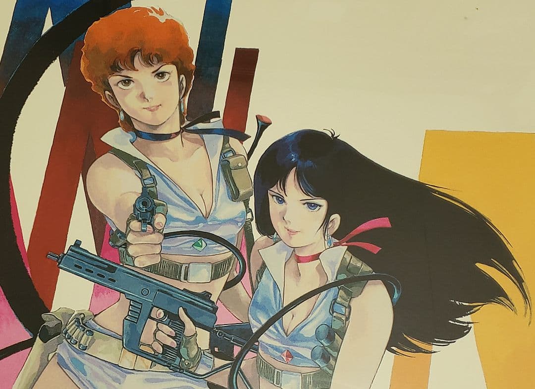 アートコレクションハウス】安彦良和直筆サイン入り版画『ダーティペア