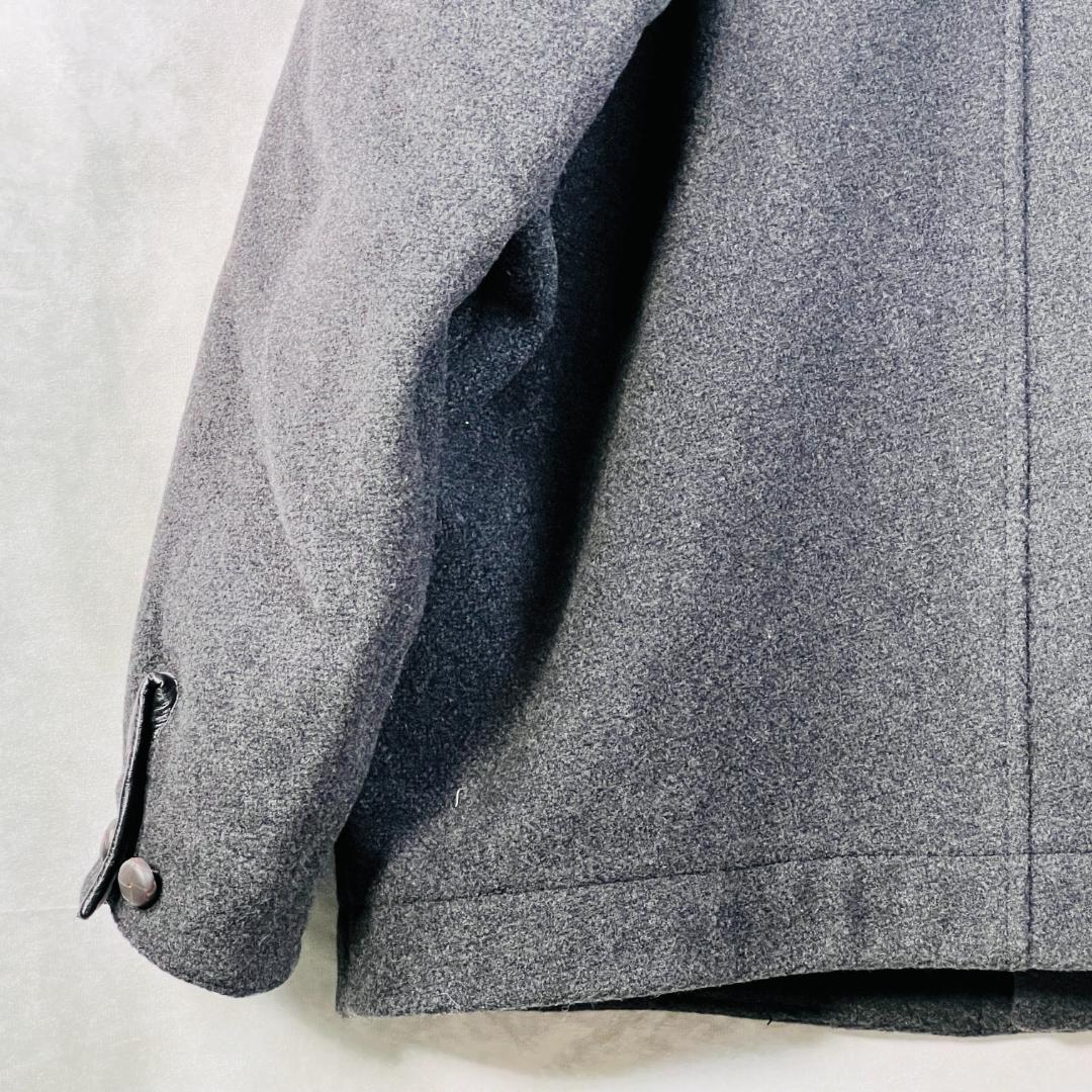 【パパス】ハンティングジャケット 中綿ライナー リバー コーディロイ 異素材 L