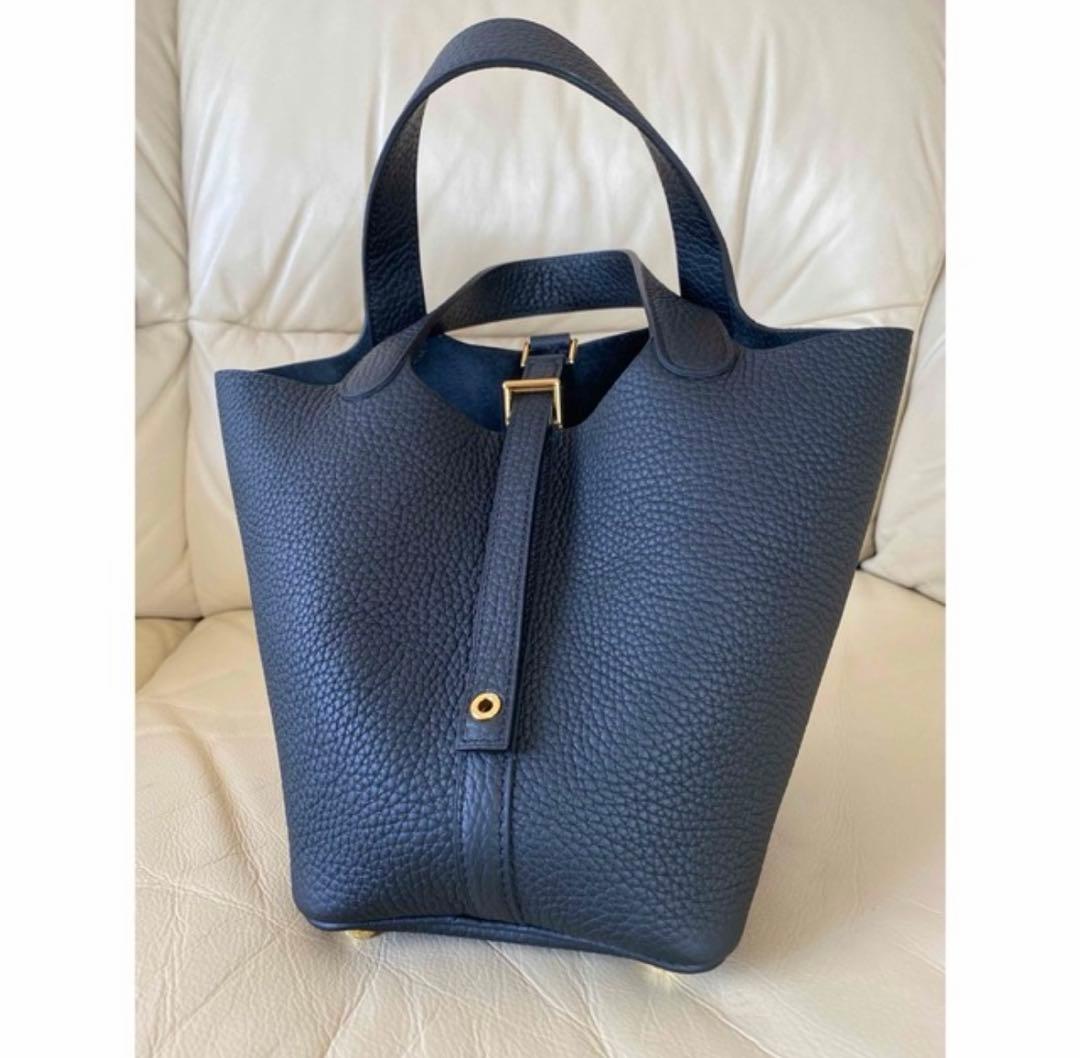 オーダーバッグ　大人気のブラック　ゴールド金具　フランス産トリヨン