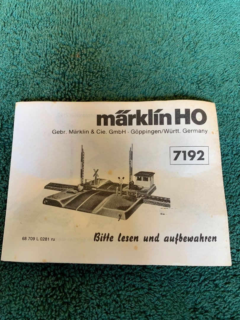 入手不可能メルクリンHOドイツ国鉄踏切セットNo7192 廃番品