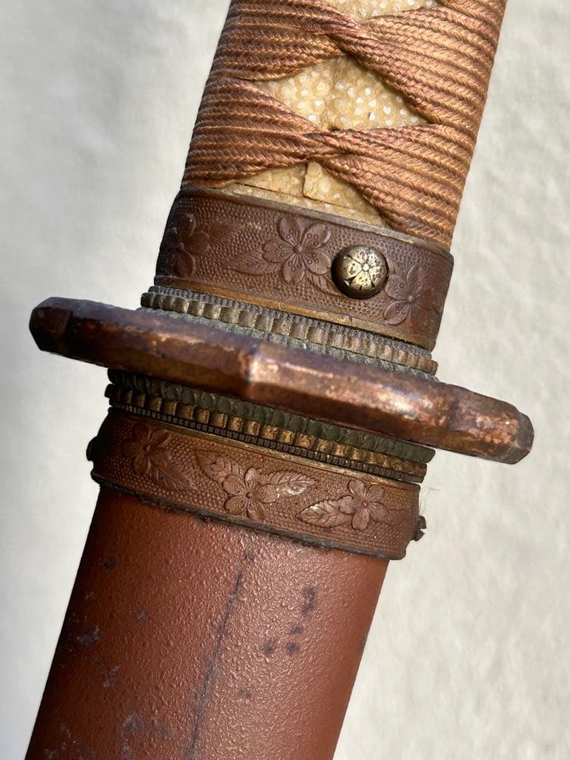 軍刀　鉄鞘　竹光　拵え　日本刀　模造刀　日本軍　　指揮刀 全長100.5cm