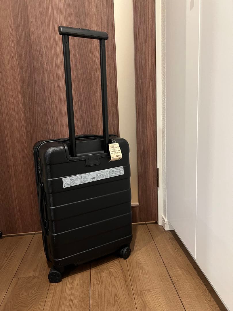 MUJI ストッパー付きキャリーケース 35L 黒 無印良品] ストッパー付き