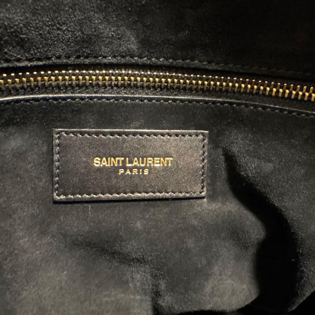 サンローラン クラシックダッフル6 2way ショルダーバッグ レザー ブラック