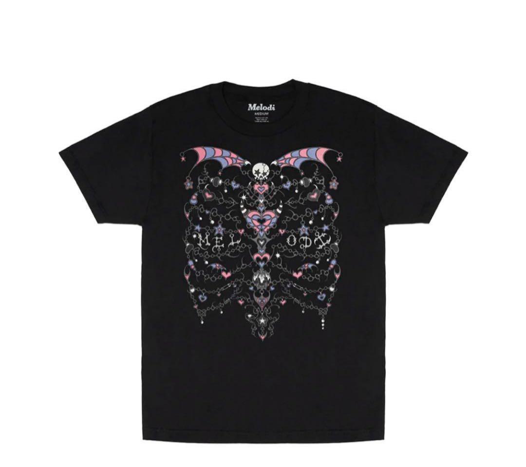 ec melodiグラフィック Tシャツ ブラック｜M 即発送 EC Melodi Hollow