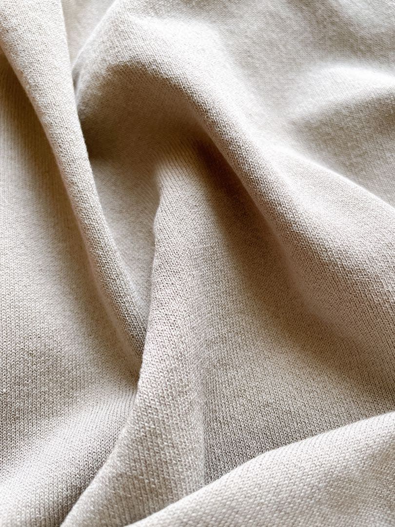 evam eva エヴァムエヴァ コットンスリーブ　M グレージュ　タンクトップ