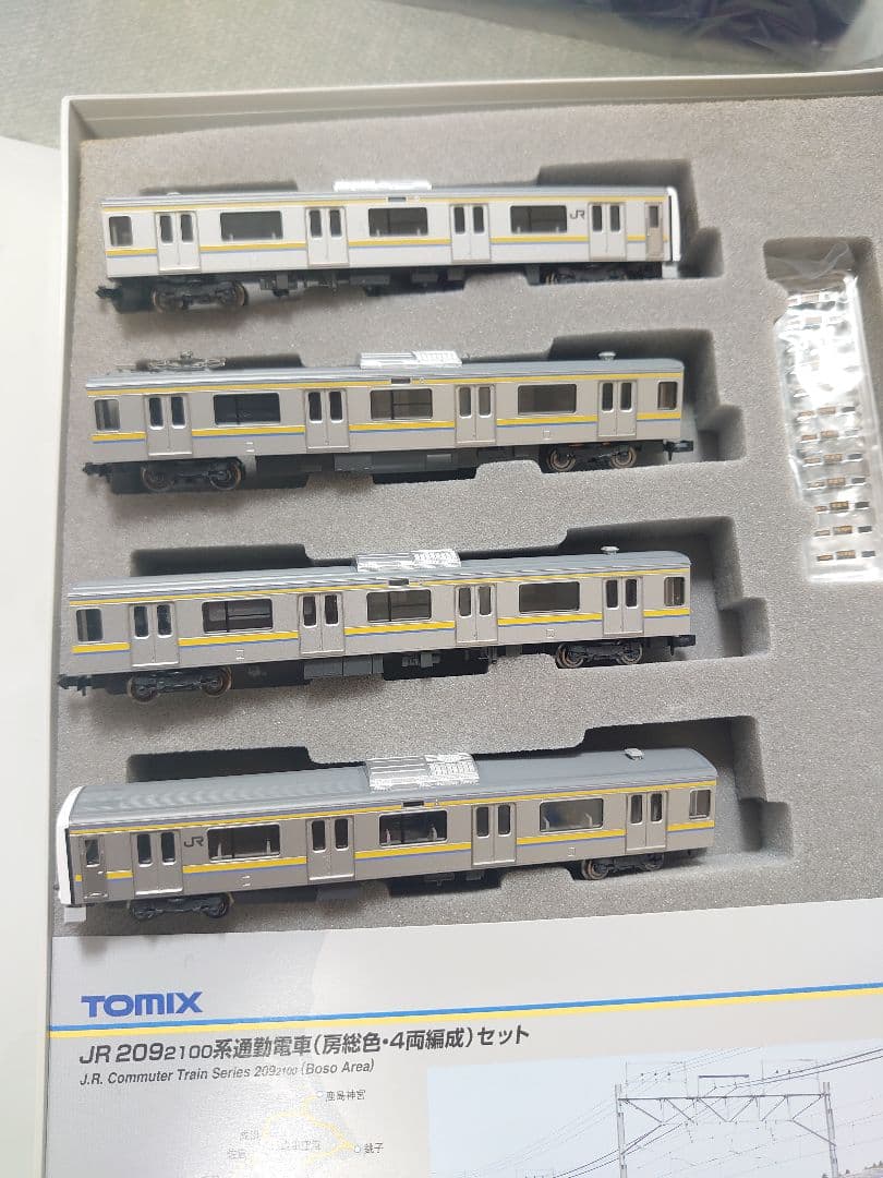 JR 209系 2100番台 房総色4両 側面幕オマケ付 室内灯別売可