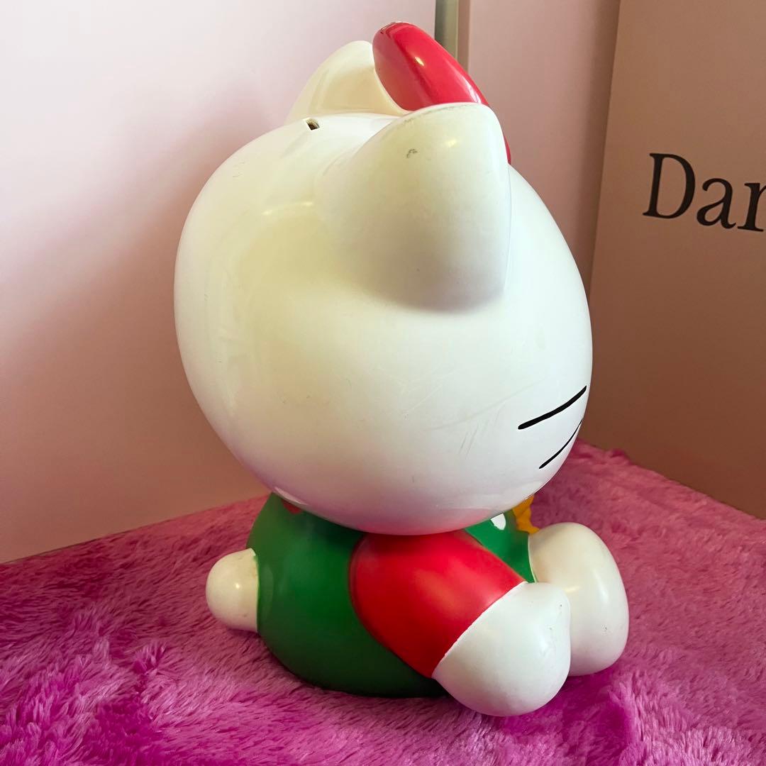 【平成レトロ】ハローキティ 特大フィギュア貯金箱 訳あり 当時物 激レア