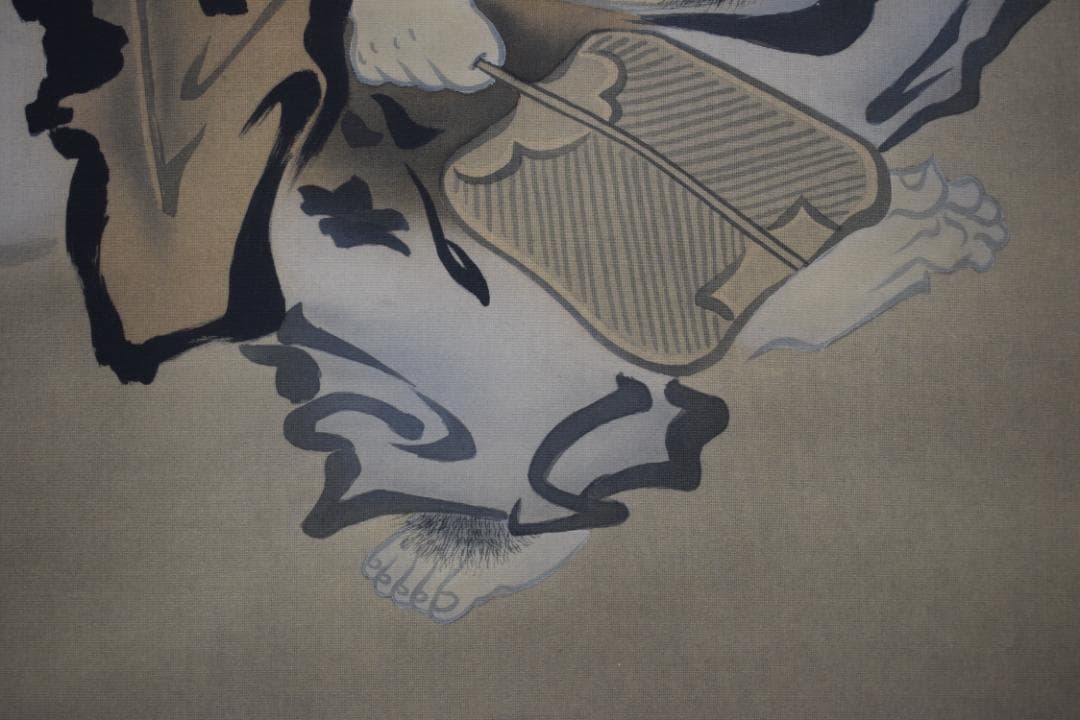 真作】福田桂山/川渡布袋図/掛軸☆宝船☆Y-994 JMの通販はau PAY