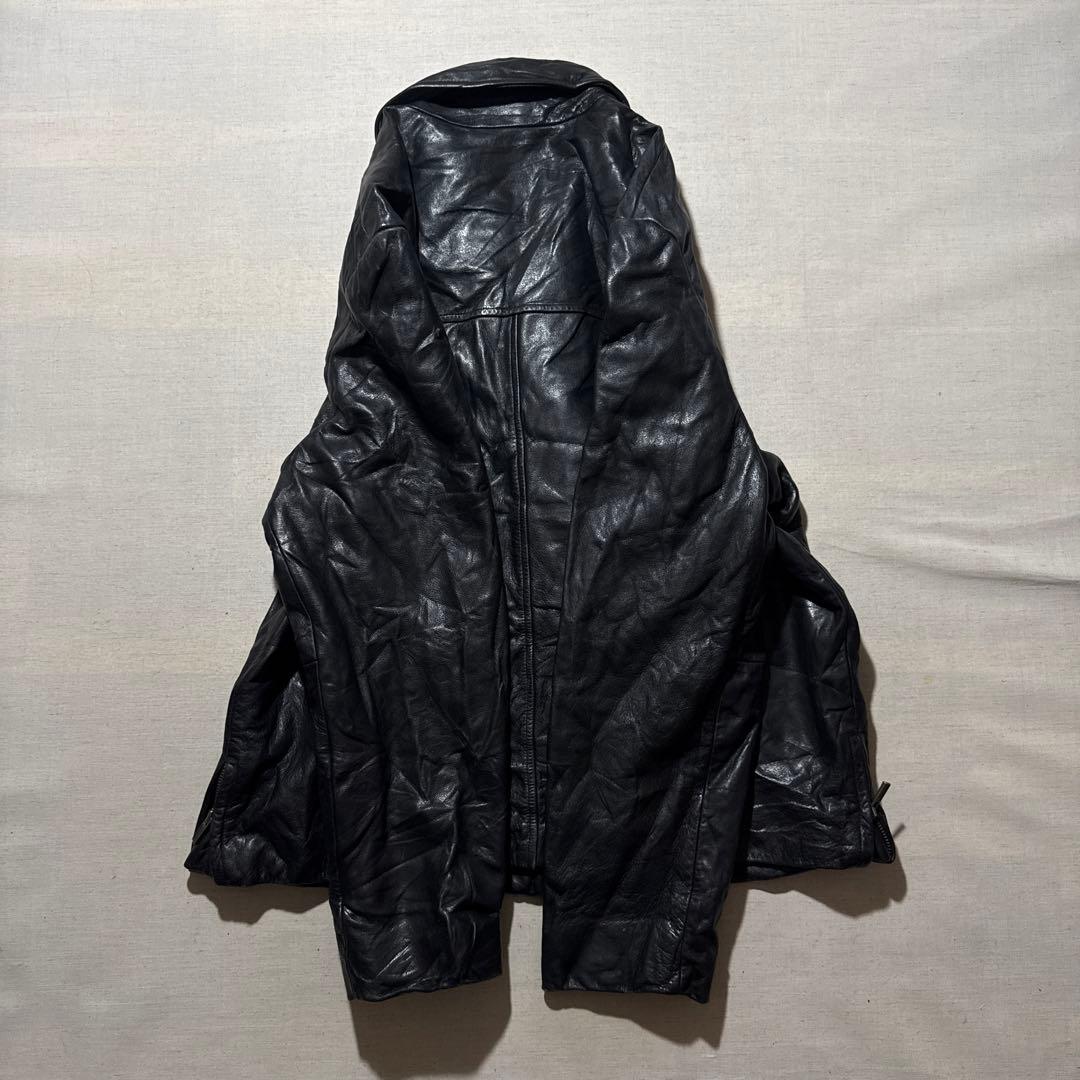 00s バナナリパブリック カウ レザー 牛革 本革 スウィングトップ L