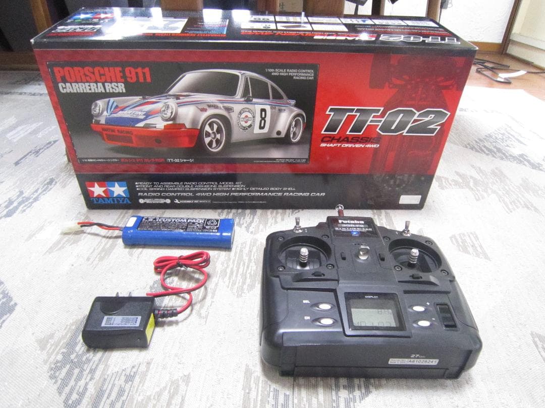 即走行 フルセット 1/10 タミヤ ポルシェ 911 カレラRSR TT02