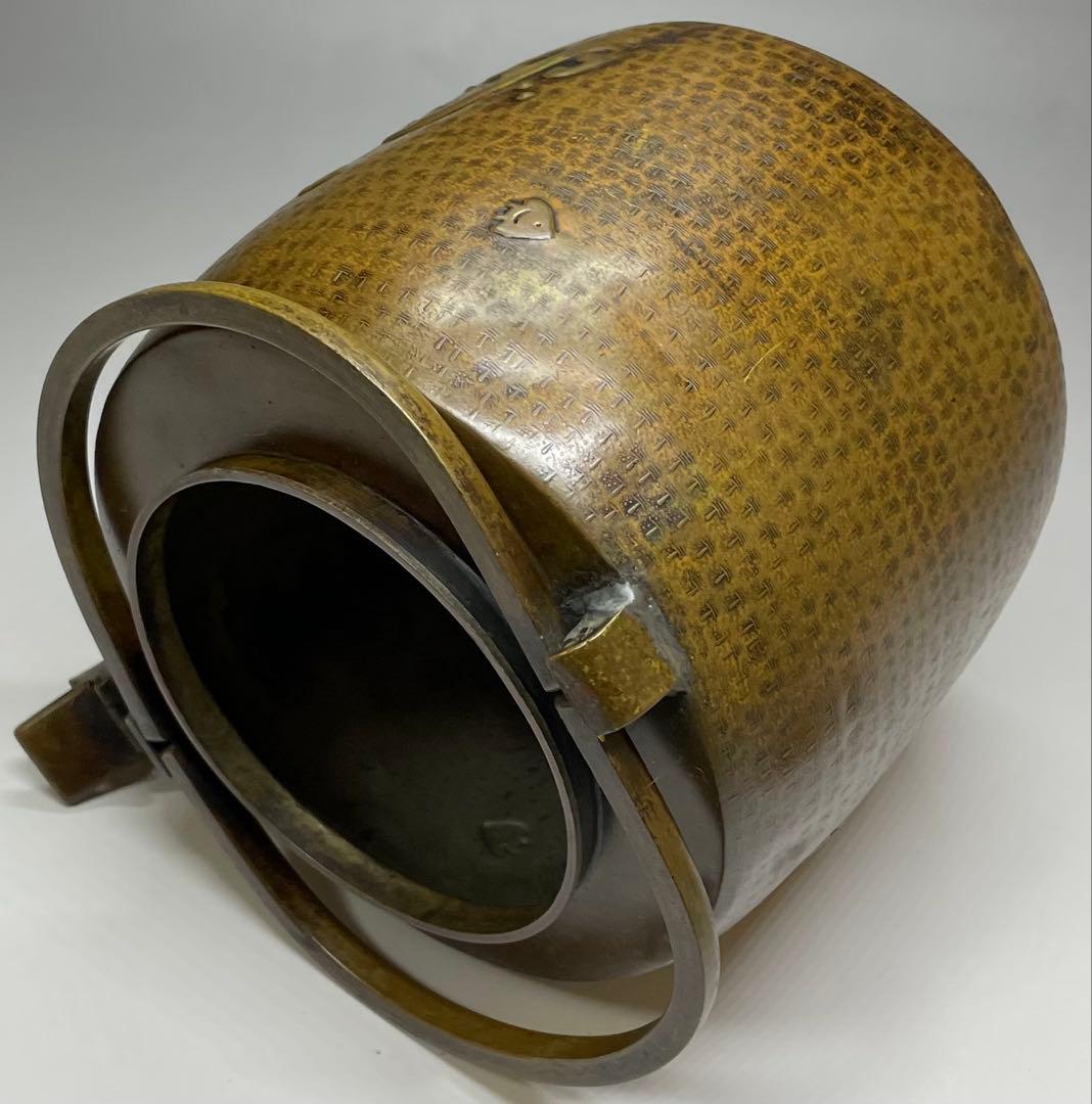 薬缶 注水 口蓋付 銅製 在銘 作家作品 やかん W079
