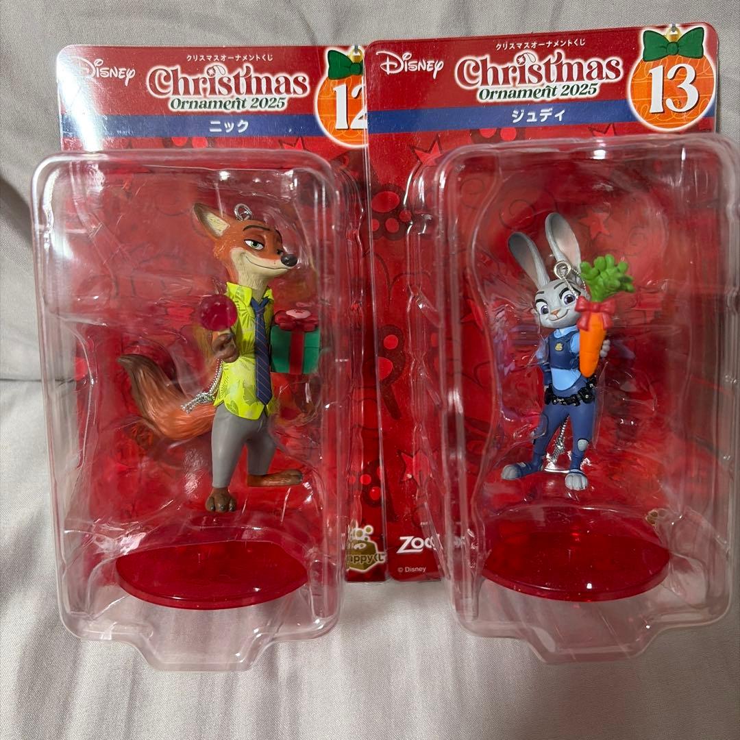 ズートピア クリスマスオーナメント 2025 2体セット ジュディ＆ニック